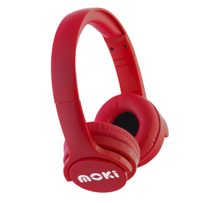 MOKI Brites Bluetooth Headphones Red