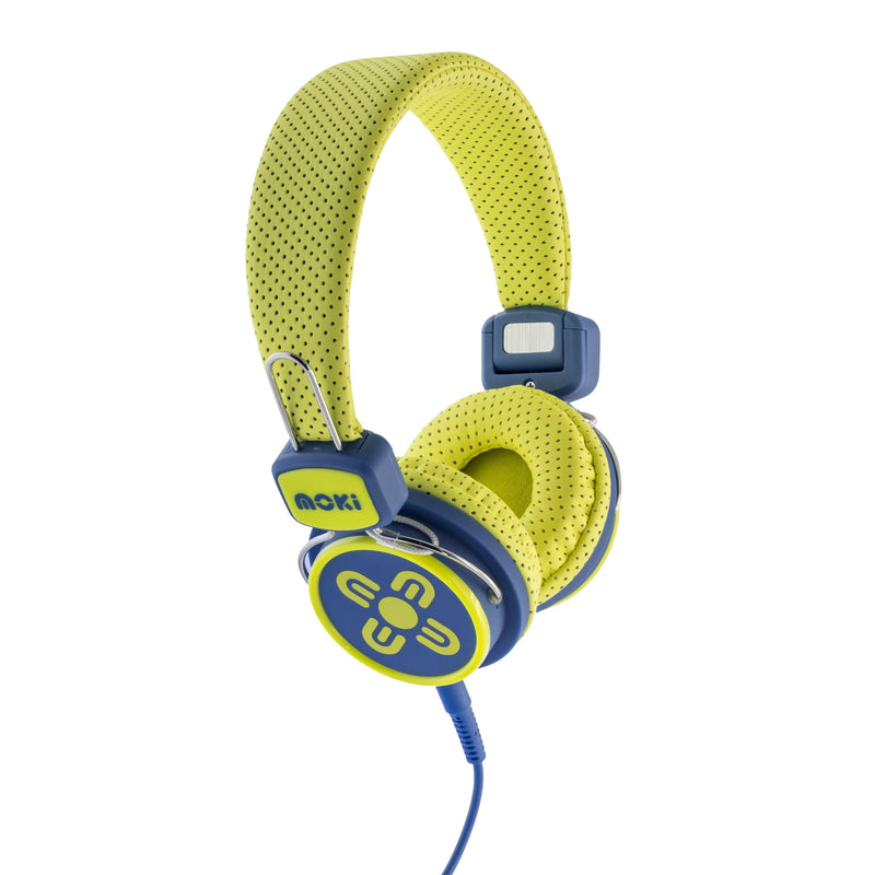MOKI Kid Safe Volume Limited Yellow & Blue Headphones Payday Deals