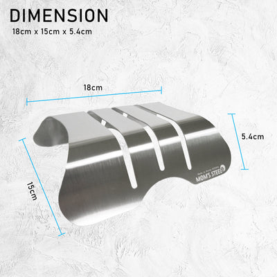 MOM'S STEEL Combo Hexagon Stainless Steel Chopping Cutting Board + Chopping Boards Holder Payday Deals