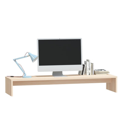 Monitor Stand 100x27x15 cm Solid Wood Pine Payday Deals