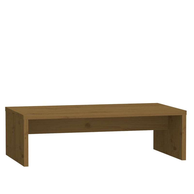 Monitor Stand Honey Brown 50x27x15 cm Solid Wood Pine Payday Deals