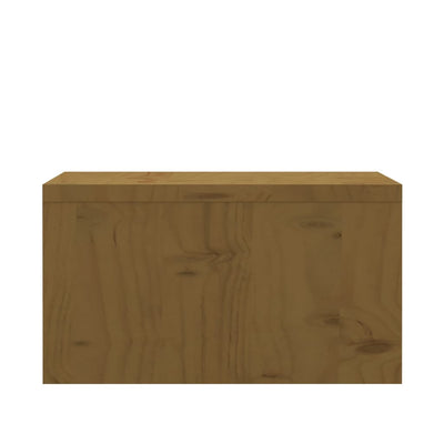 Monitor Stand Honey Brown 50x27x15 cm Solid Wood Pine Payday Deals