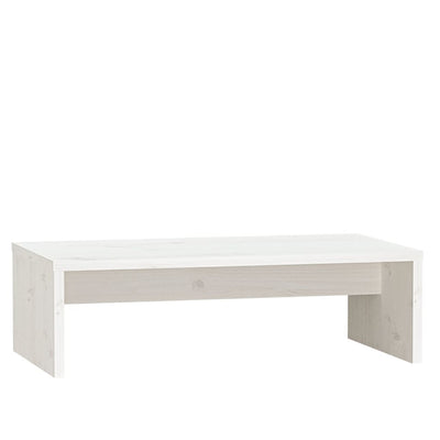 Monitor Stand White 50x27x15 cm Solid Wood Pine Payday Deals