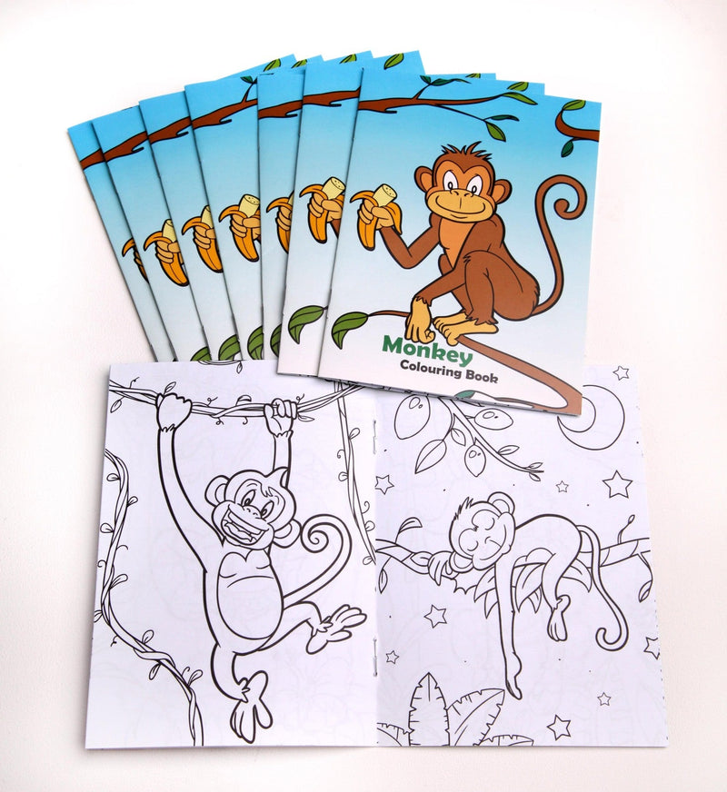 Monkey Party Supplies Colouring Books 8 Pack Payday Deals