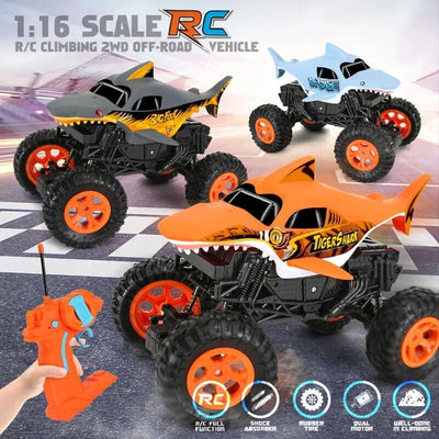 Monster Tiger Shark Truck 1:16 Scale R/C Climbing Off-Road Vehicle 3+ Payday Deals