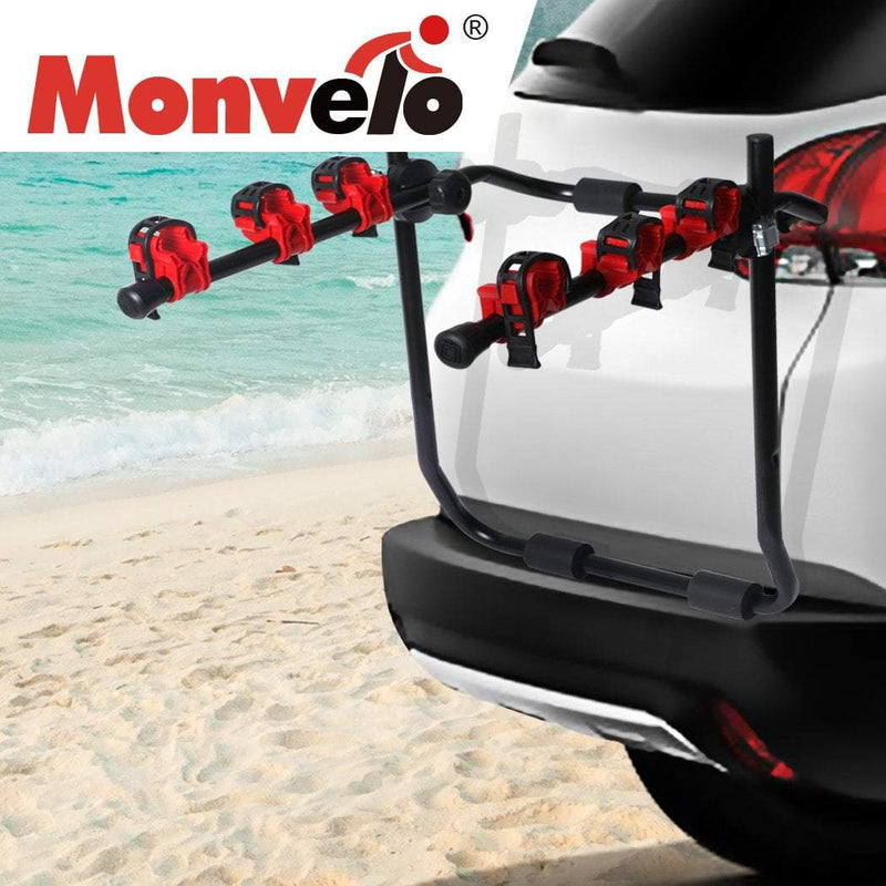 Monvelo Car Bike Rack Carrier 2/3 Bike Steel Foldable Hitch Mount Heavy Duty Payday Deals
