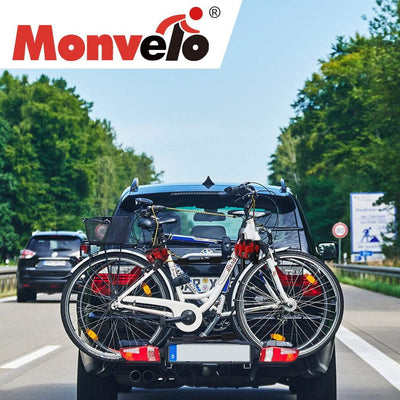 Monvelo Car Bike Rack Carrier 2/3 Bike Steel Foldable Hitch Mount Heavy Duty Payday Deals