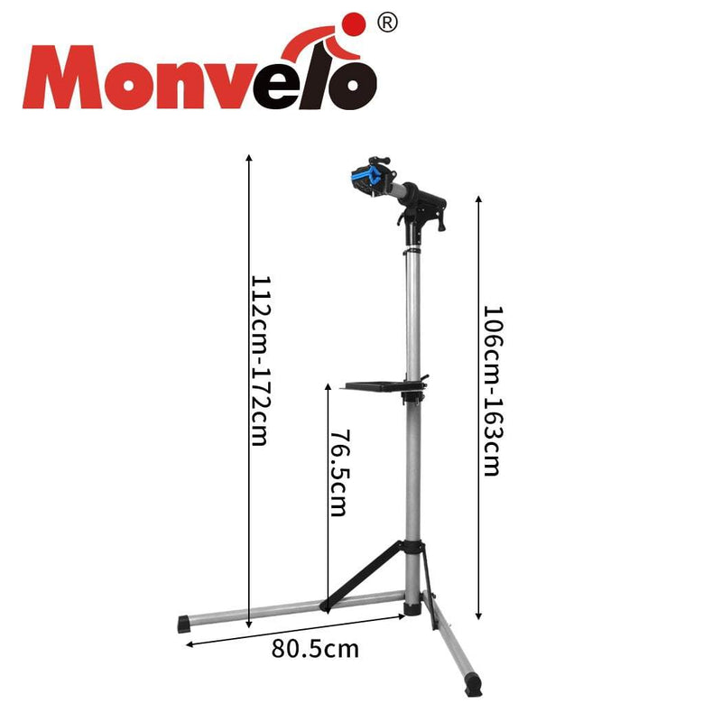 MONVELO Portable Bike Repair Stand Floor Workstand Bicycle Maintenance Max 50kg Payday Deals