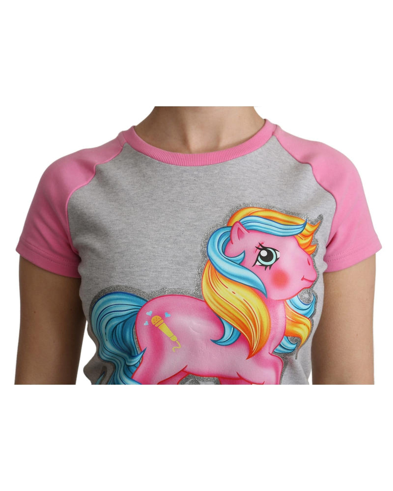 Moschino Couture Crew Neck T-shirt with My Little Pony Motif 36 IT Women Payday Deals