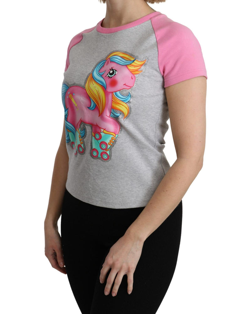 Moschino Couture Crew Neck T-shirt with My Little Pony Motif 38 IT Women Payday Deals