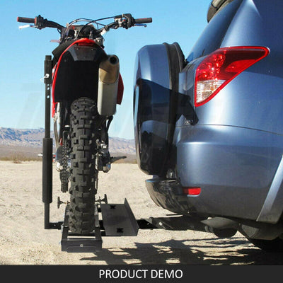 Motorcycle Motorbike Carrier Rack Towbar Arm Rack Dirt Bike Ramp Brake Lights Payday Deals