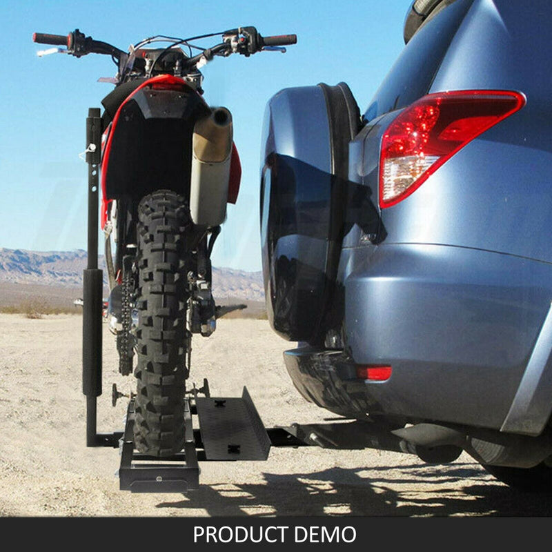 Motorcycle Motorbike Carrier Rack Towbar Arm Rack Dirt Bike Ramp Brake Lights Payday Deals