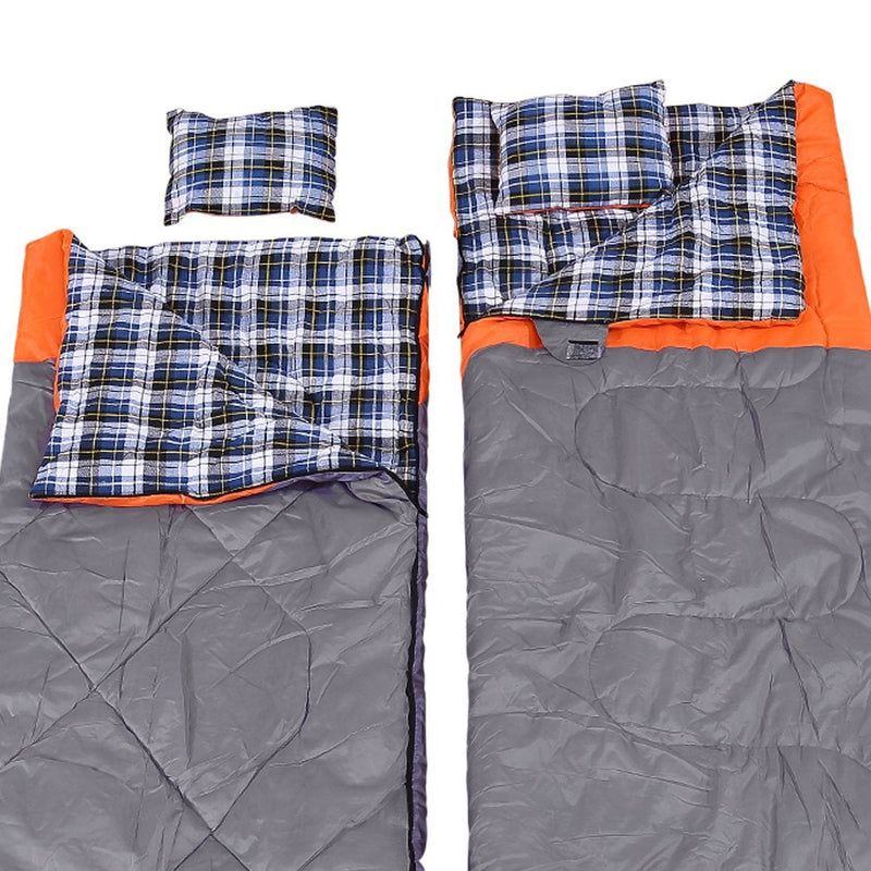 Mountview -10Â°C Double Indoor Outdoor Adult Camping Hiking Envelope Sleeping Bag Payday Deals