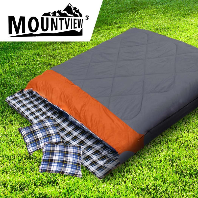 Mountview -10Â°C Double Indoor Outdoor Adult Camping Hiking Envelope Sleeping Bag Payday Deals