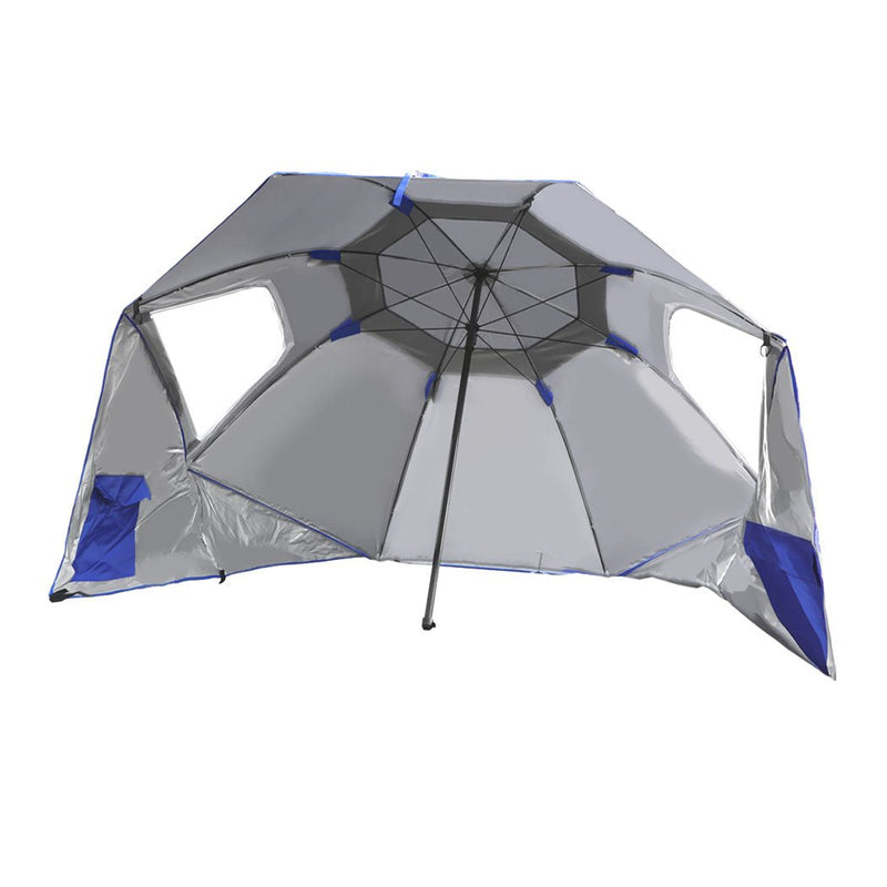 Mountview Beach Umbrella Outdoor Umbrellas Sun Shade Garden Shelter 2.33M Blue Payday Deals