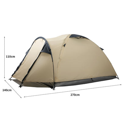 Mountview Camping Tent Waterproof Family Outdoor Portable 2-3 Person Hike Tents Payday Deals