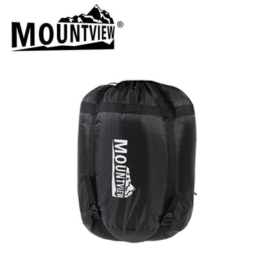 Mountview Double Sleeping Bag Bags Outdoor Camping Hiking Thermal -10â„ƒ Tent Grey Payday Deals