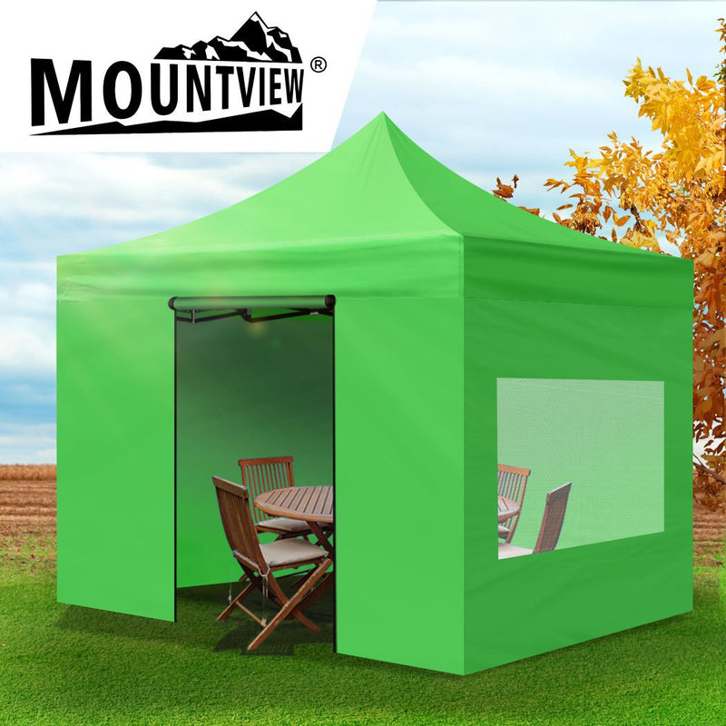 Mountview Gazebo Tent 3x3 Marquee Gazebos Mesh Side Wall Outdoor Camping Canopy Payday Deals