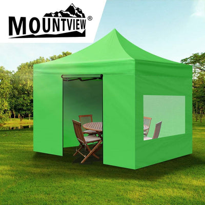 Mountview Gazebo Tent 3x3 Marquee Gazebos Mesh Side Wall Outdoor Camping Canopy Payday Deals