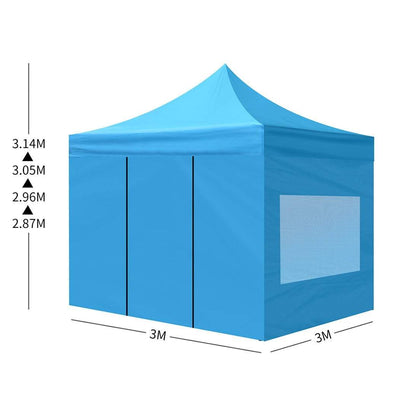 Mountview Gazebo Tent 3x3 Marquee Gazebos Outdoor Camping Canopy Mesh Side Wall Payday Deals