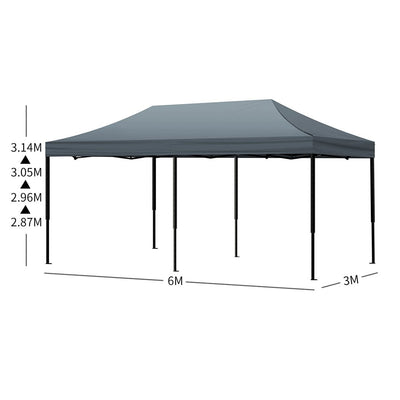 Mountview Gazebo Tent 3x6 Outdoor Marquee Gazebos Camping Canopy Wedding Folding Payday Deals