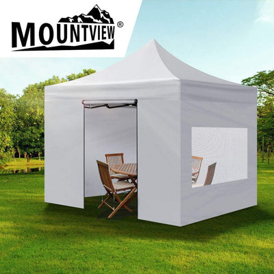 Mountview Gazebo TentOutdoor Marquee Gazebos 3x3 Camping Canopy Mesh Side Wall Payday Deals