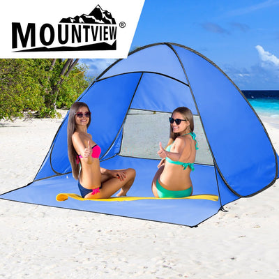 Mountview Pop Up Beach Tent Caming Portable Shelter Shade 2 Person Tents Fish Payday Deals