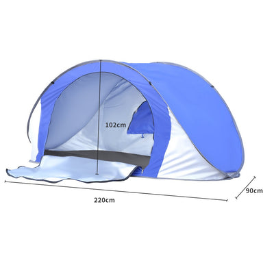 Mountview Pop Up Tent Beach Camping Tents 2-3 Person Hiking Portable Shelter Payday Deals