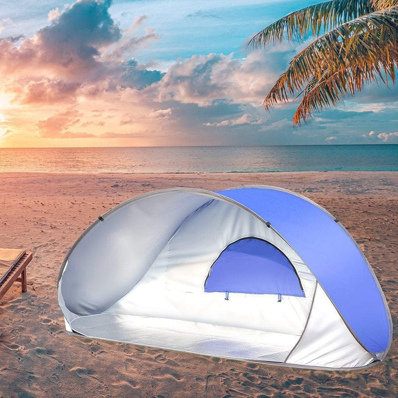 Mountview Pop Up Tent Beach Camping Tents 2-3 Person Hiking Portable Shelter Mat Payday Deals