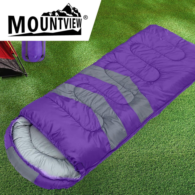 Mountview Single Sleeping Bag Bags Outdoor Camping Hiking Thermal -10 deg Tent Payday Deals