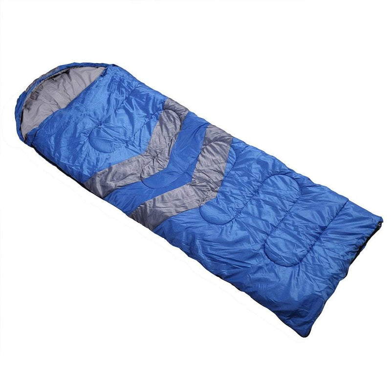 Mountview Single Sleeping Bag Bags Outdoor Camping Hiking Thermal -10 deg Tent Blue Payday Deals