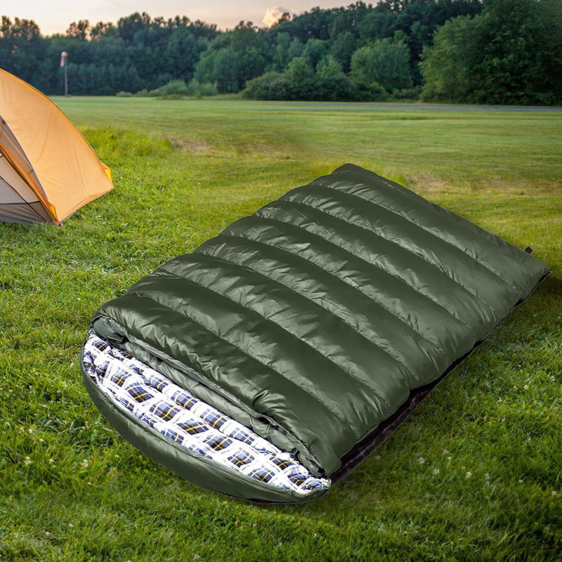 Mountview Sleeping Bag Double Bags Outdoor Camping Hiking Thermal -10 deg Tent Payday Deals