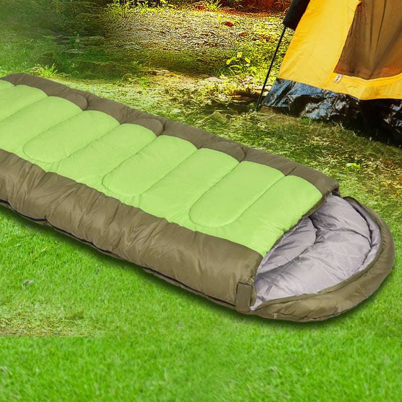 Mountview Sleeping Bag Outdoor Camping Single Bags Hiking Thermal -20 deg Winter Payday Deals