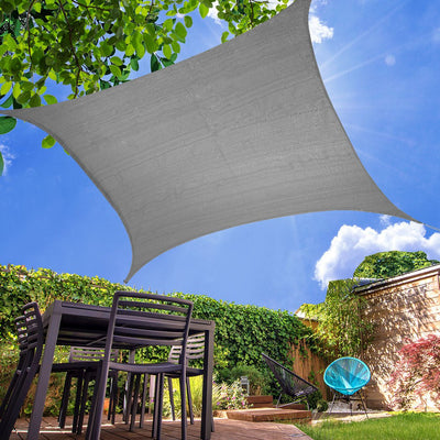 Mountview Sun Shade Sail Cloth Canopy Rectangle Outdoor Awning Cover Grey 3x3M Payday Deals