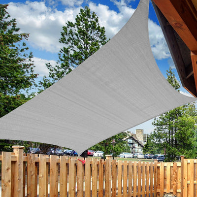 Mountview Sun Shade Sail Cloth Canopy Rectangle Outdoor Awning Cover Grey 5x5M Payday Deals