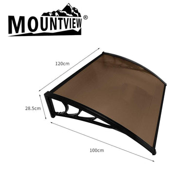 Mountview Window Door Awning Canopy Outdoor Patio Sun Shield Rain Cover 1 X 1.2M Payday Deals