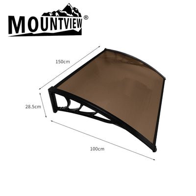 Mountview Window Door Awning Canopy Outdoor Patio Sun Shield Rain Cover 1 X 1.5M Payday Deals