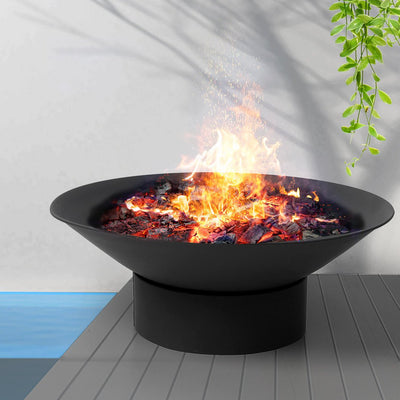 Moyasu 2IN1 Steel Fire Pit Bowl Firepit Garden Outdoor Patio Fireplace Heater 70 Payday Deals