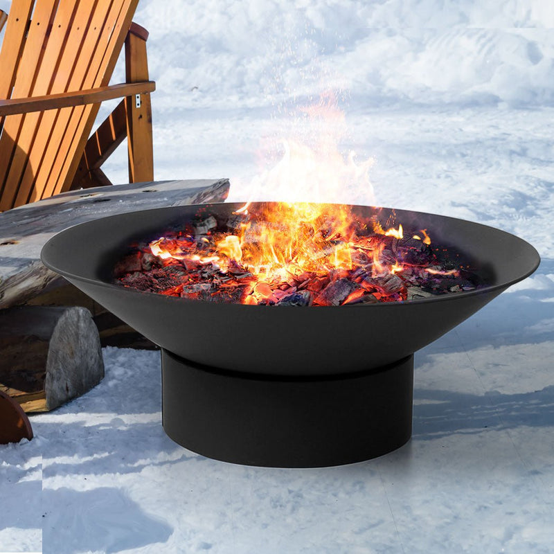 Moyasu 2IN1 Steel Fire Pit Bowl Firepit Garden Outdoor Patio Fireplace Heater 70 Payday Deals