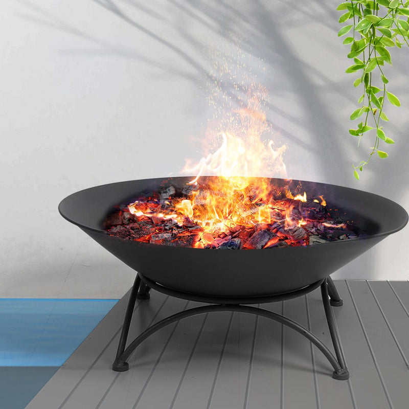 Moyasu 2IN1 Steel Fire Pit Bowl Firepit Garden Outdoor Patio Fireplace Heater 70 Payday Deals