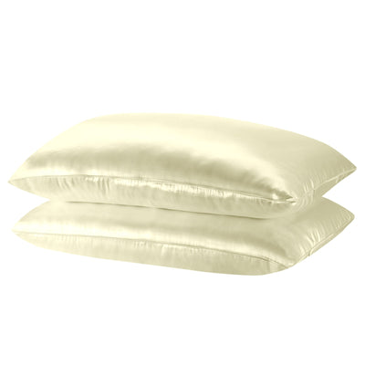 MULBERRY SILK PILLOW CASE TWIN PACK - SIZE: 51X76CM - IVORY Payday Deals