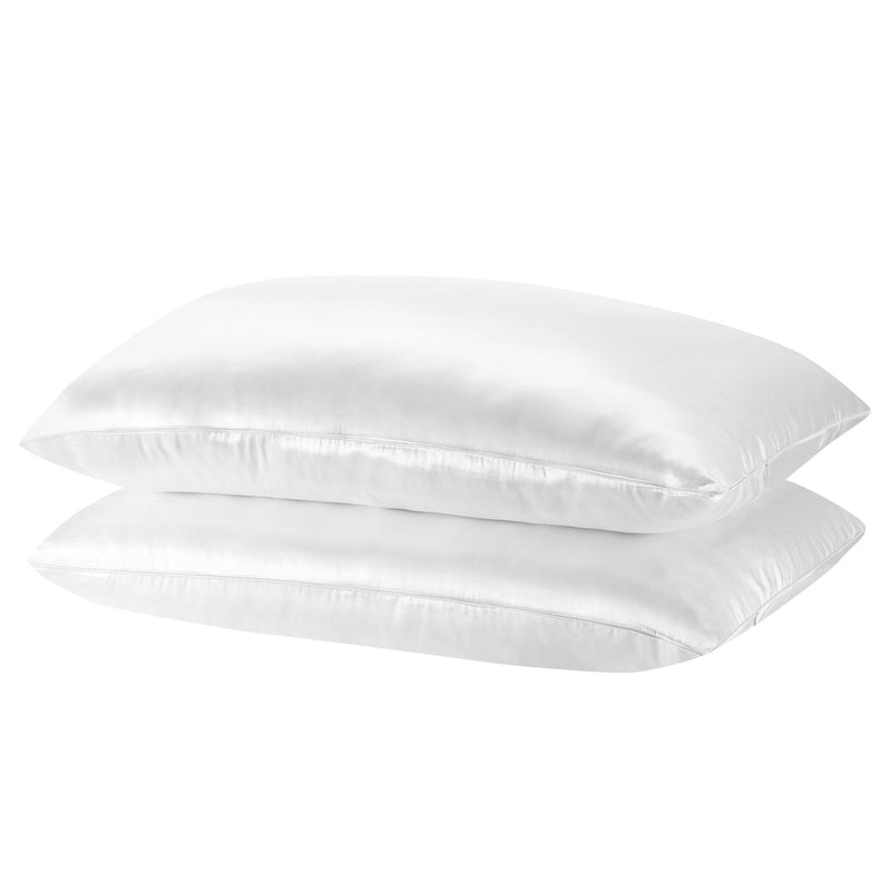 MULBERRY SILK PILLOW CASE TWIN PACK - SIZE: 51X76CM - WHITE Payday Deals