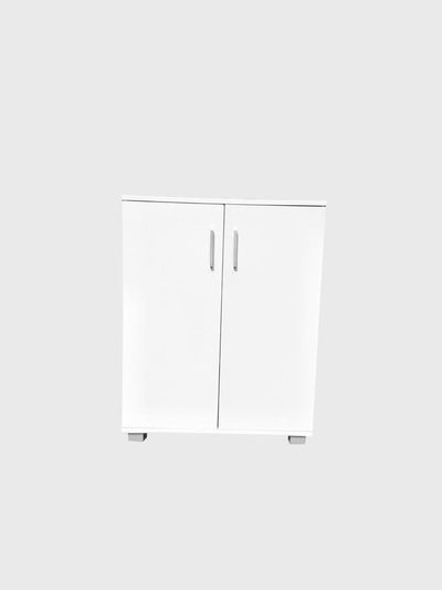 Multi-purpose 2 Door Low-line Cabinet - White