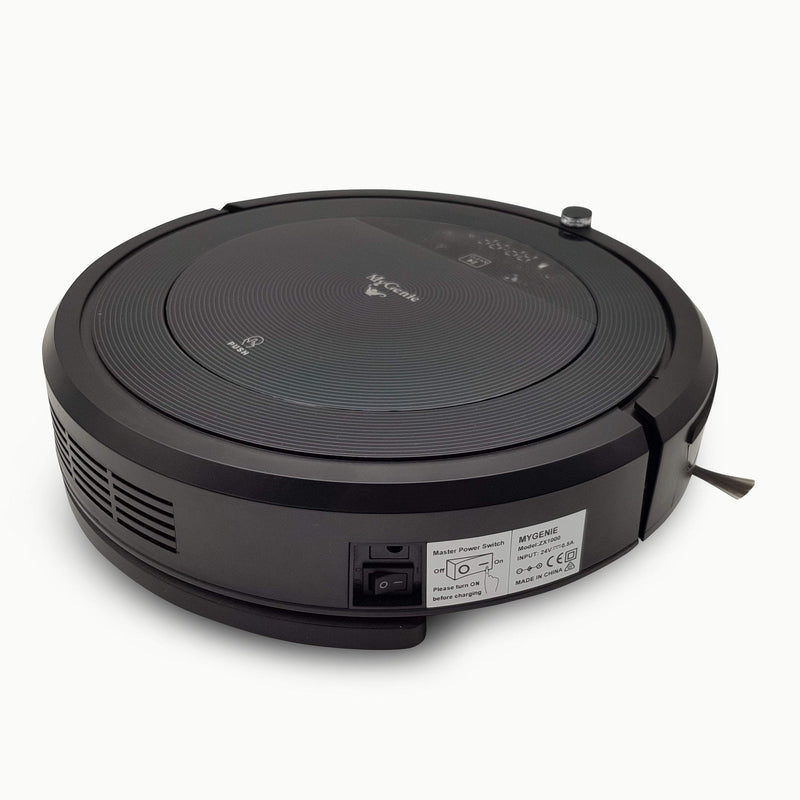 MyGenie ZX1000 Automatic Robotic Vacuum Cleaner Dry Wet Mop Sweep Rechargable 35 x 9cm Black Payday Deals