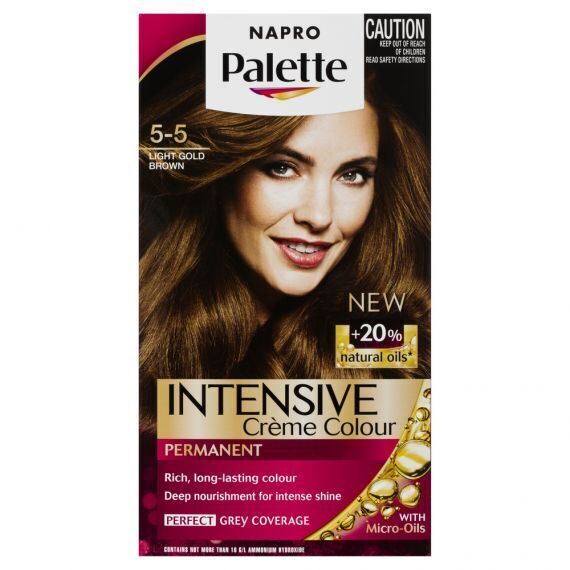 Napro Palette Colour Permanent Hair Colour 5-5 Light Gold Brown Payday Deals