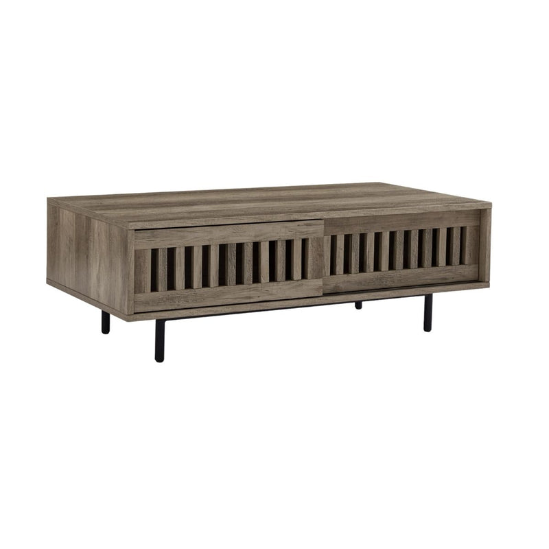 Nathan Mid-century Modern Dark Coffee Table with Storage Payday Deals