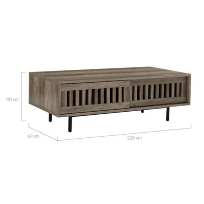 Nathan Mid-century Modern Dark Coffee Table with Storage Payday Deals