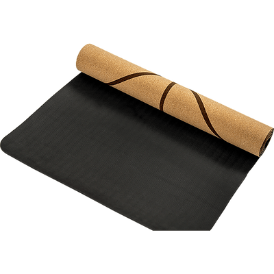 Natural Cork TPE Yoga Mat Sports Eco Friendly Exercise Fitness Gym Pilates Payday Deals
