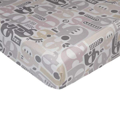 Naturi Elephant Cot Fitted Sheet by Lolli Living