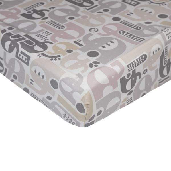 Naturi Elephant Cot Fitted Sheet by Lolli Living Payday Deals